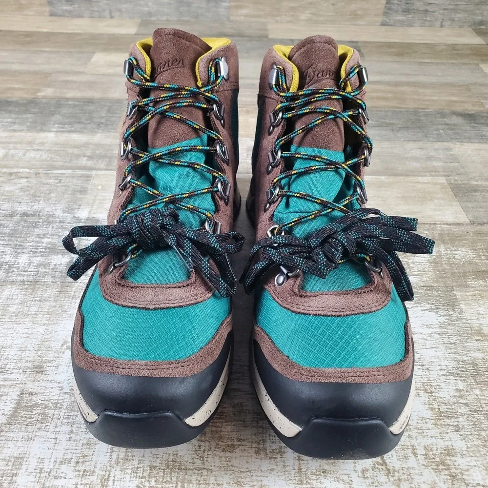 Danner Free Spirit Mens Hiking Boots Sz 12 Dark Earth Lace Up Mid Top Round Toe‎